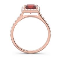 Halo Pave Princess Caturazra Ring