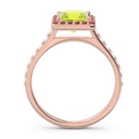 Halo Pave Princess Caturazra Ring