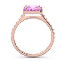 Halo Pave Princess Caturazra Ring