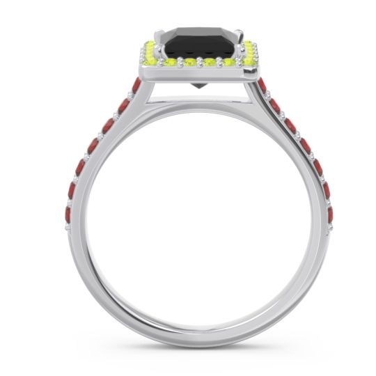 Halo Pave Princess Caturazra Ring