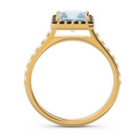 Halo Pave Princess Caturazra Ring