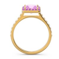 Halo Pave Princess Caturazra Ring