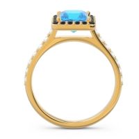 Halo Pave Princess Caturazra Ring