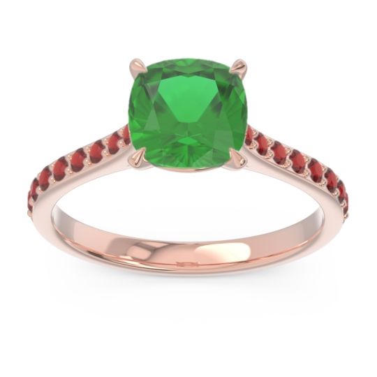 Cathedral Pave Cushion Opazin Ring