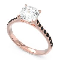 Cathedral Pave Cushion Opazin Ring