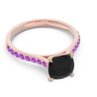 Cathedral Pave Cushion Opazin Ring