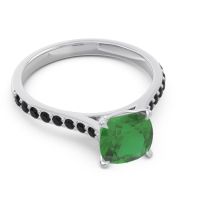 Cathedral Pave Cushion Opazin Ring