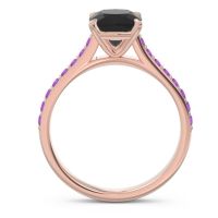 Cathedral Pave Cushion Opazin Ring