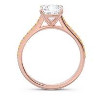 Cathedral Pave Cushion Opazin Ring