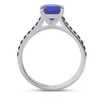 Cathedral Pave Cushion Opazin Ring