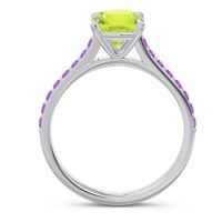 Cathedral Pave Cushion Opazin Ring