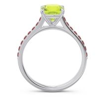 Cathedral Pave Cushion Opazin Ring