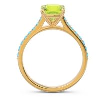 Cathedral Pave Cushion Opazin Ring