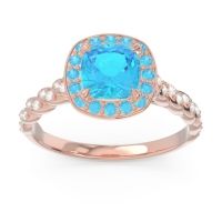 Halo Pave Cushion Vanam Ring