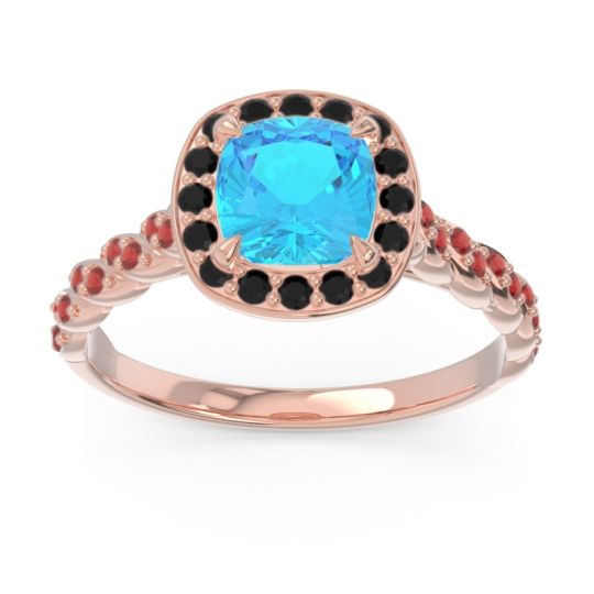 Halo Pave Cushion Vanam Ring