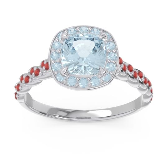 Halo Pave Cushion Vanam Ring