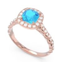Halo Pave Cushion Vanam Ring