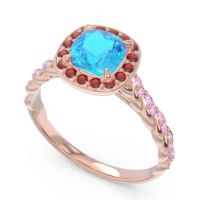 Halo Pave Cushion Vanam Ring