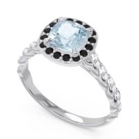 Halo Pave Cushion Vanam Ring