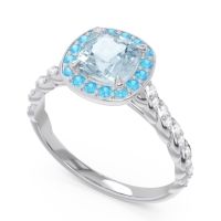 Halo Pave Cushion Vanam Ring