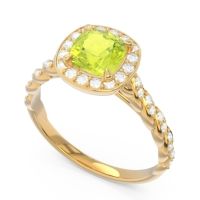 Halo Pave Cushion Vanam Ring