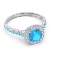 Halo Pave Cushion Vanam Ring
