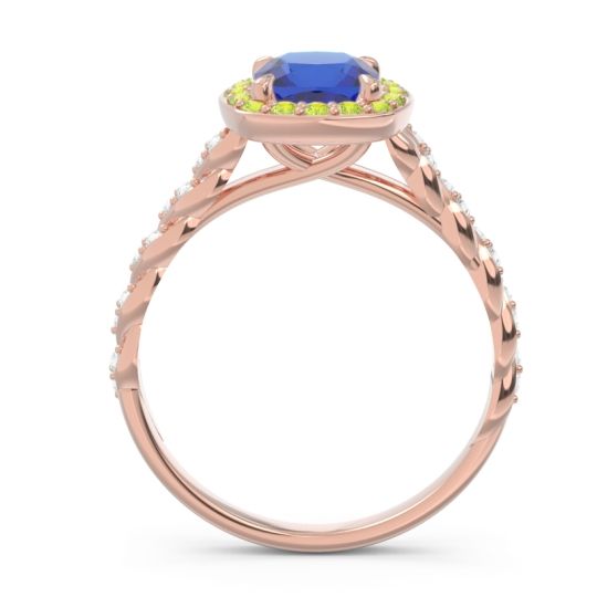 Halo Pave Cushion Vanam Ring
