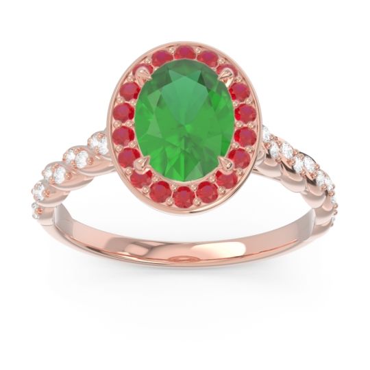 Halo Pave Oval Mahavanna Ring