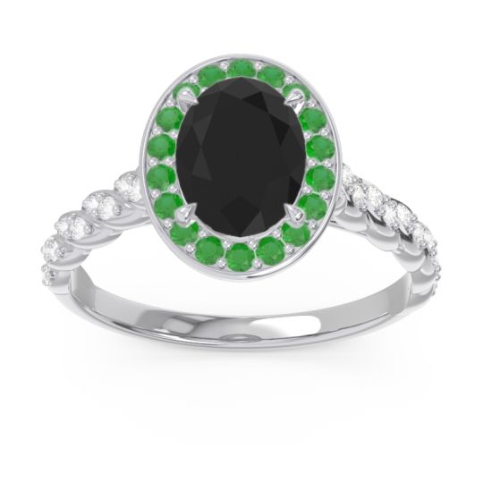Halo Pave Oval Mahavanna Ring