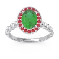 Halo Pave Oval Mahavanna Ring