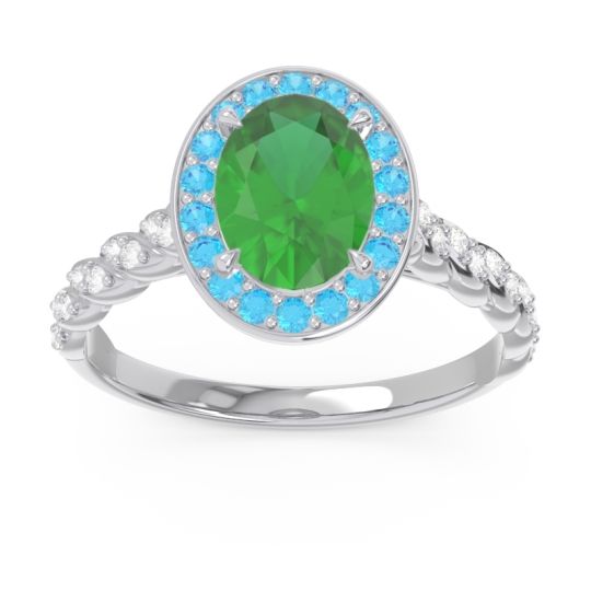 Halo Pave Oval Mahavanna Ring