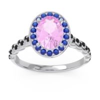 Halo Pave Oval Mahavanna Ring