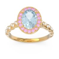 Halo Pave Oval Mahavanna Ring