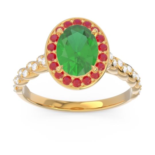 Halo Pave Oval Mahavanna Ring
