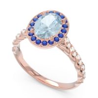 Halo Pave Oval Mahavanna Ring