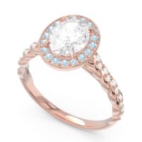 Halo Pave Oval Mahavanna Ring