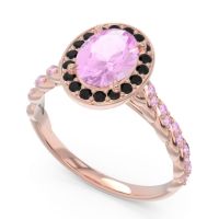 Halo Pave Oval Mahavanna Ring