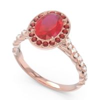 Halo Pave Oval Mahavanna Ring