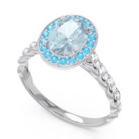 Halo Pave Oval Mahavanna Ring