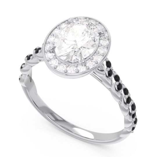 Halo Pave Oval Mahavanna Ring
