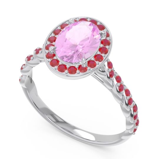 Halo Pave Oval Mahavanna Ring