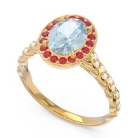 Halo Pave Oval Mahavanna Ring