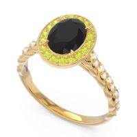 Halo Pave Oval Mahavanna Ring
