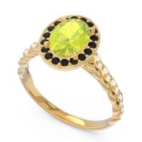 Halo Pave Oval Mahavanna Ring
