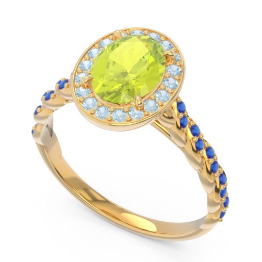 Halo Pave Oval Mahavanna Ring