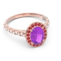 Halo Pave Oval Mahavanna Ring