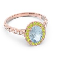 Halo Pave Oval Mahavanna Ring