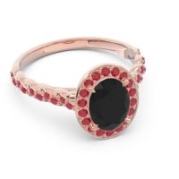 Halo Pave Oval Mahavanna Ring