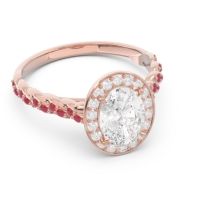 Halo Pave Oval Mahavanna Ring