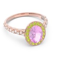 Halo Pave Oval Mahavanna Ring